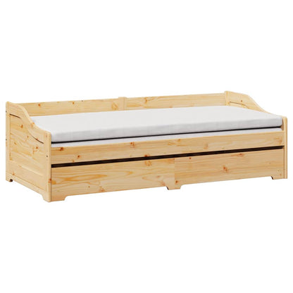 Daybed with Trundle without Mattress IRUN 90x200 cm