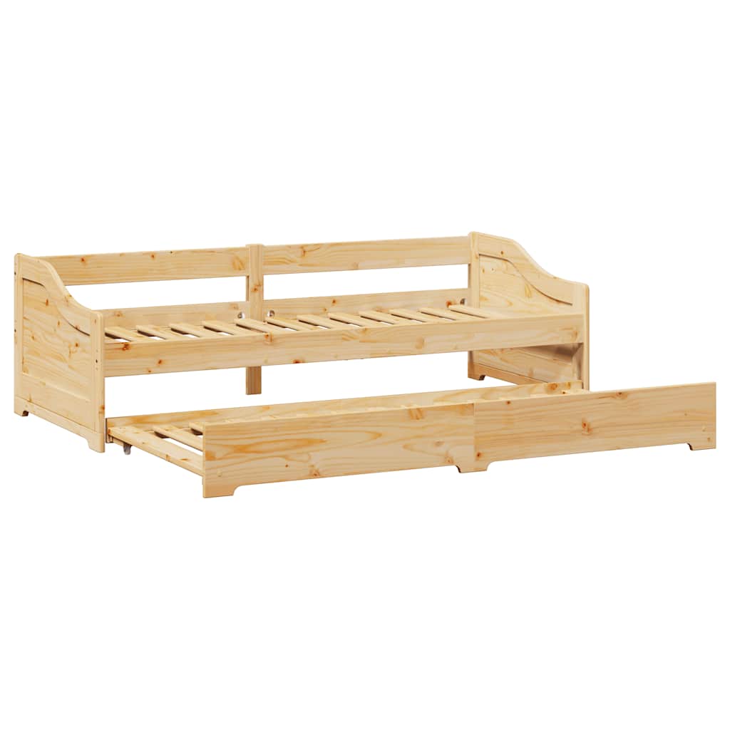 Daybed with Trundle without Mattress IRUN 90x200 cm