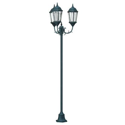 Garden Light Post Dark green Aluminium and Glass