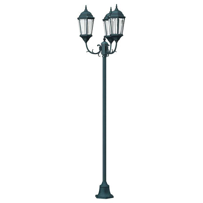 Garden Light Post Dark green Aluminium and Glass