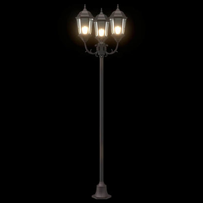 Garden Light Post Bronze Aluminium and Glass