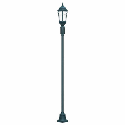 Garden Light Post Dark Green Aluminium and Glass