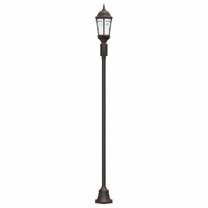Garden Light Post Bronze Aluminium and Glass
