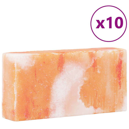 Salt Stones 10 pcs Pink 20 x 5 x 10 cm Rock salt