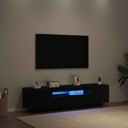 TV Cabinet Black 160 x 35 x 40 cm Engineered Wood
