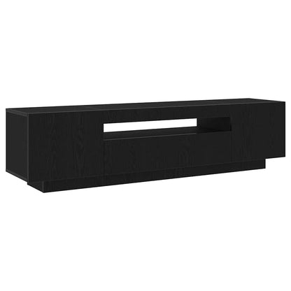 TV Cabinet Black 160 x 35 x 40 cm Engineered Wood