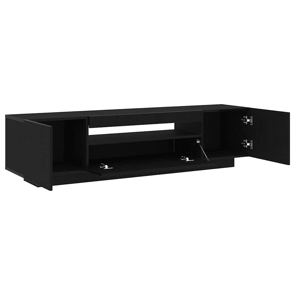 TV Cabinet Black 160 x 35 x 40 cm Engineered Wood