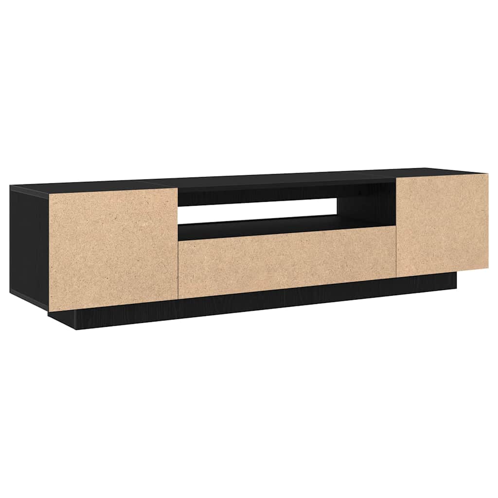 TV Cabinet Black 160 x 35 x 40 cm Engineered Wood