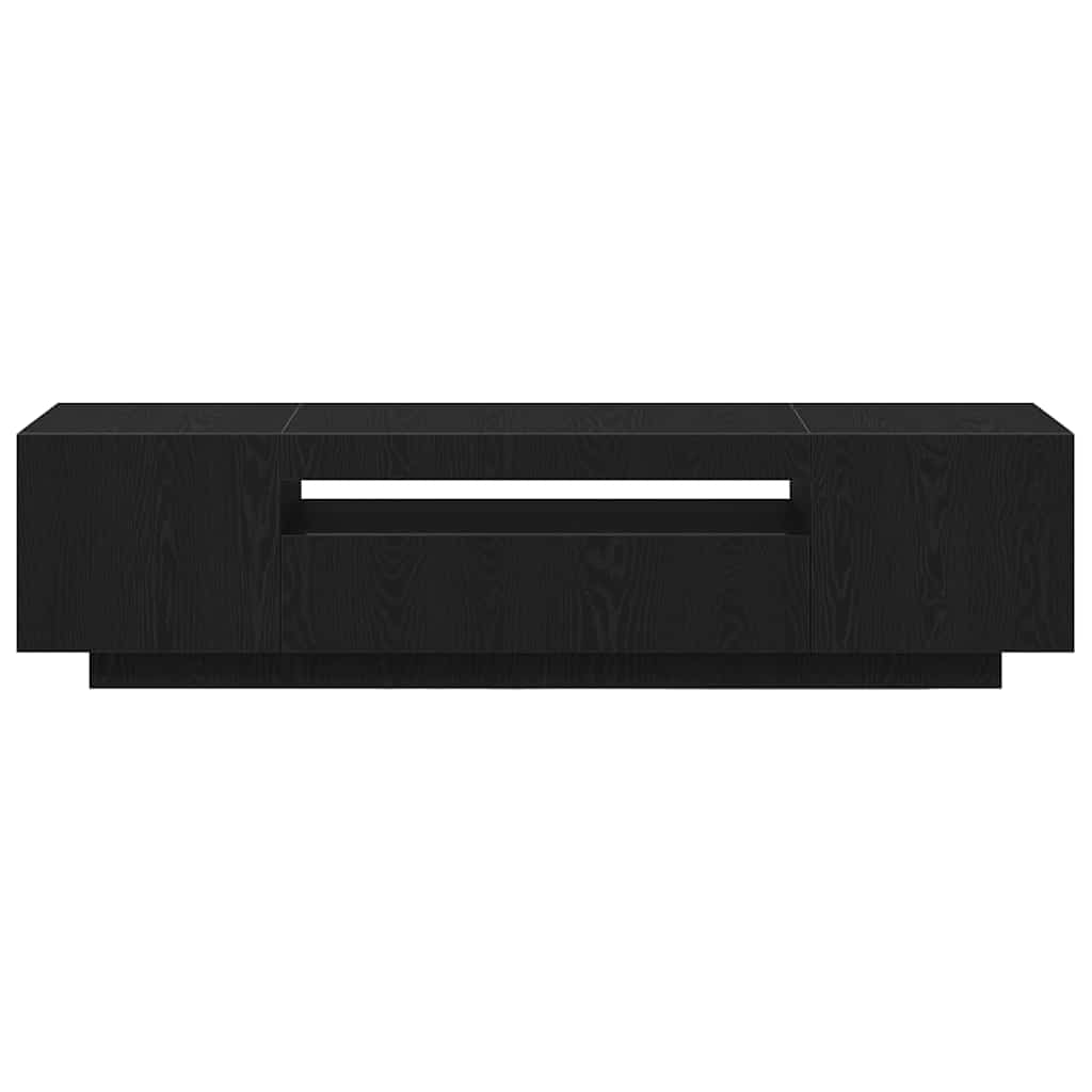 TV Cabinet Black 160 x 35 x 40 cm Engineered Wood