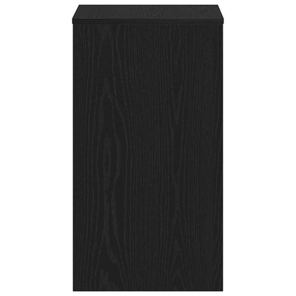 Desk Black Oak 90x40x72 cm Engineered Wood
