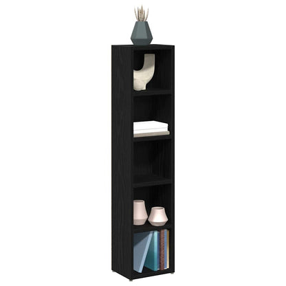 CD Cabinets 2 pcs Black Oak 21x16x93.5 cm Engineered Wood