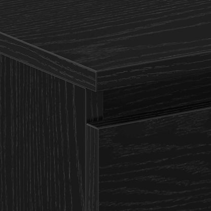Bedside Cabinet Black oak 30 x 30 x 40 cm Engineered wood