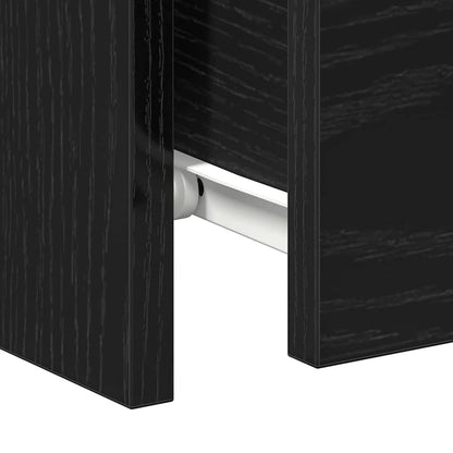 Bedside Cabinet Black oak 30 x 30 x 40 cm Engineered wood