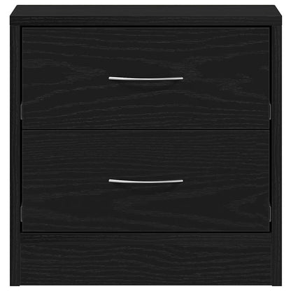Bedside Cabinet Black Oak 40x30x40 cm Engineered Wood
