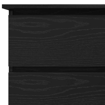 Corner Desk Black oak 145 x 100 x 76 cm Engineered wood
