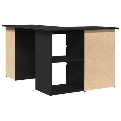 Corner Desk Black oak 145 x 100 x 76 cm Engineered wood
