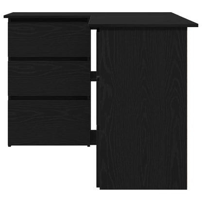 Corner Desk Black oak 145 x 100 x 76 cm Engineered wood