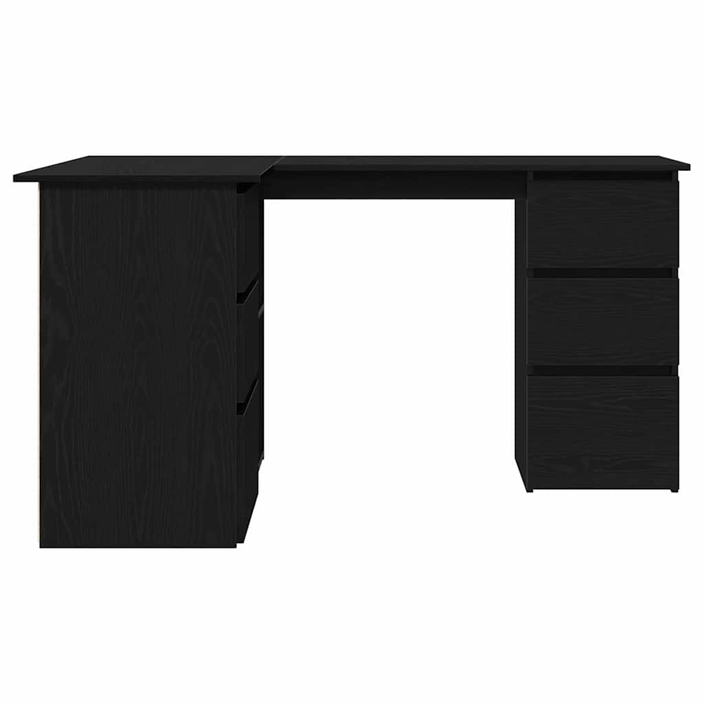 Corner Desk Black oak 145 x 100 x 76 cm Engineered wood