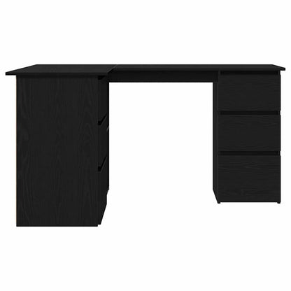 Corner Desk Black oak 145 x 100 x 76 cm Engineered wood