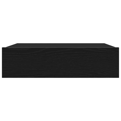 TV Cabinets with LED Lights 2 pcs Black Oak 60x35x15.5 cm