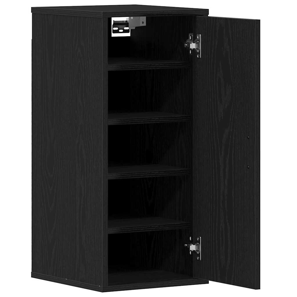 Shoe Cabinets 2 pcs Black Oak 32x35x70 cm Engineered Wood