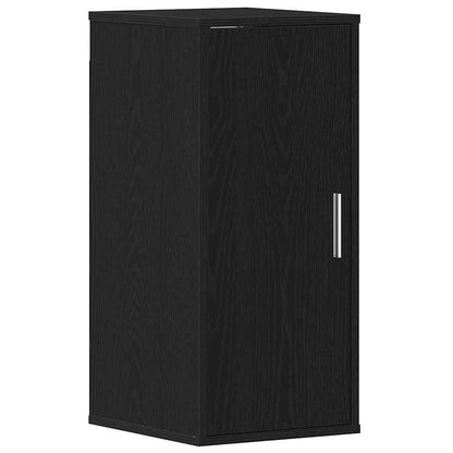 Shoe Cabinets 2 pcs Black Oak 32x35x70 cm Engineered Wood