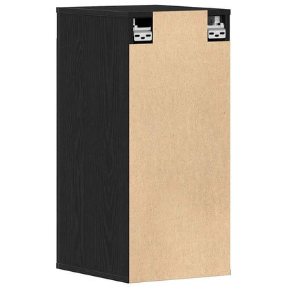 Shoe Cabinets 2 pcs Black Oak 32x35x70 cm Engineered Wood