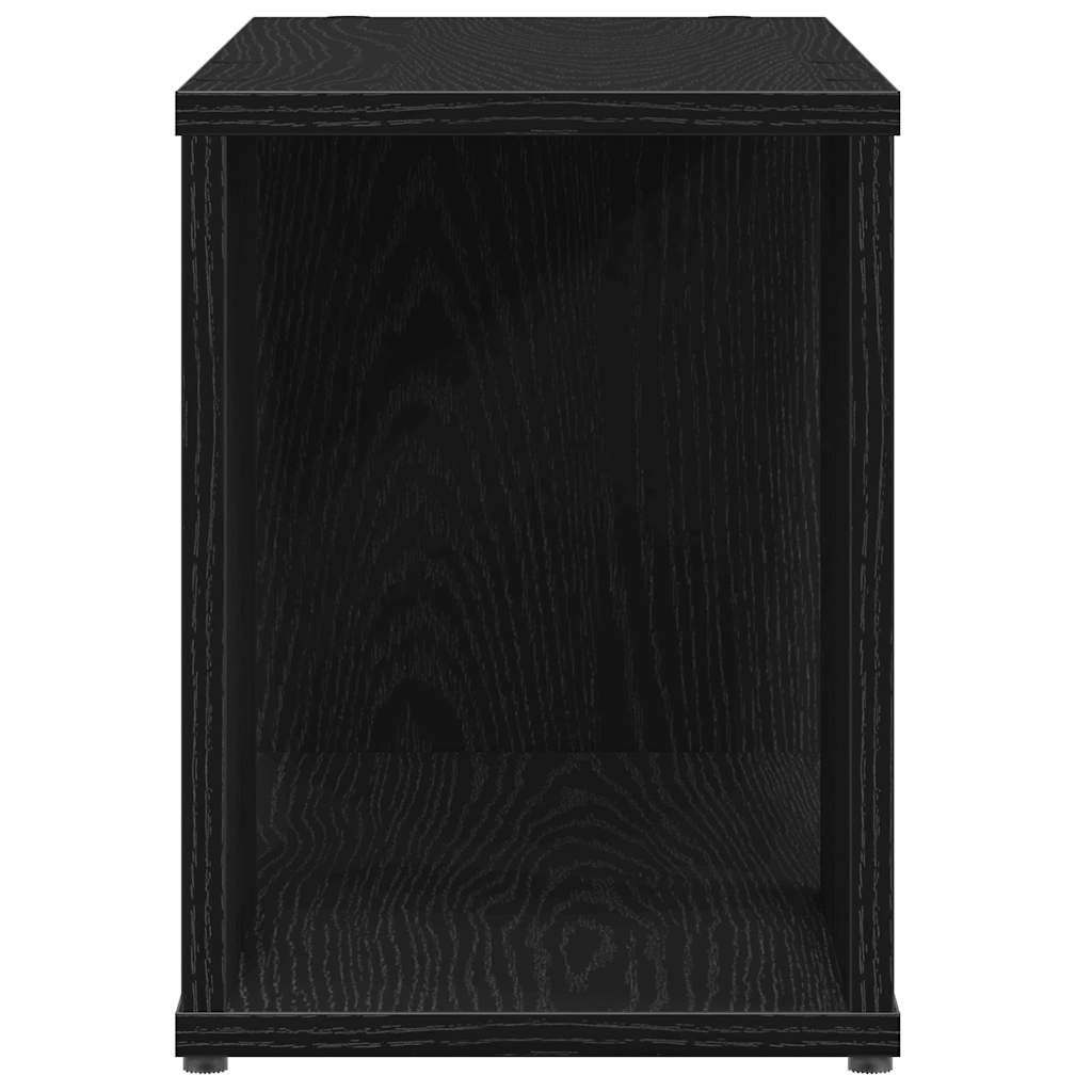TV Cabinet Black Oak 60x24x32 cm Engineered Wood