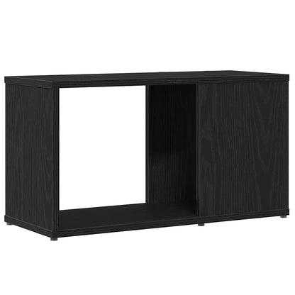 TV Cabinet Black Oak 60x24x32 cm Engineered Wood