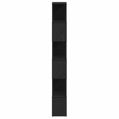 Book Cabinet/Room Divider Black Oak 60x24x186 cm