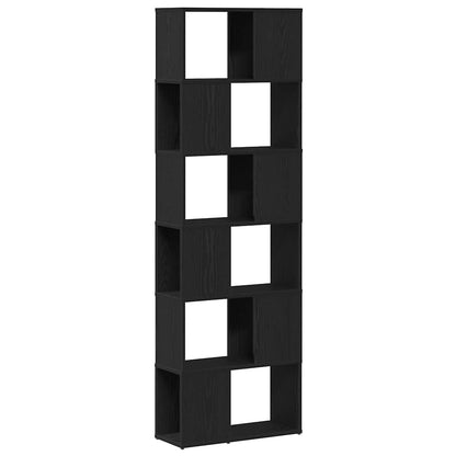 Book Cabinet/Room Divider Black Oak 60x24x186 cm