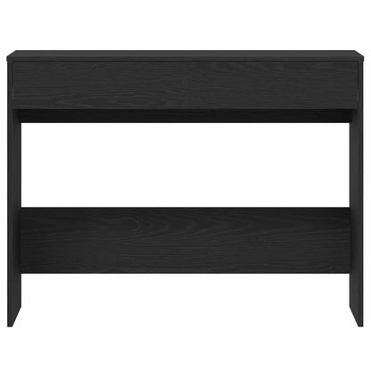 Desk Black Oak 101x50x76.5 cm Engineered Wood