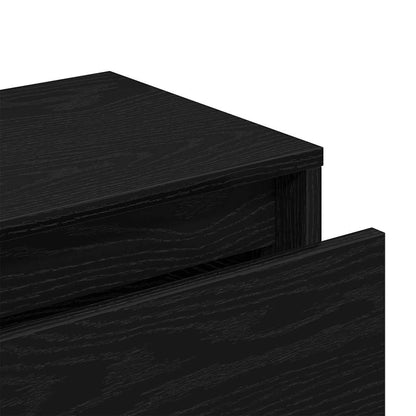 Hallway Furniture Set 4 pcs Black oak 80 x 30.5 x 40 cm