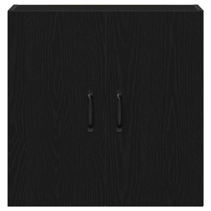 Wall Cabinet Black Oak 60x31x60 cm Engineered Wood