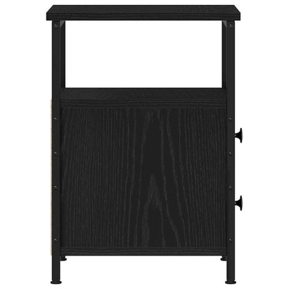 Bedside Cabinets 2 pcs Black Oak 34x35.5x50 cm Engineered Wood
