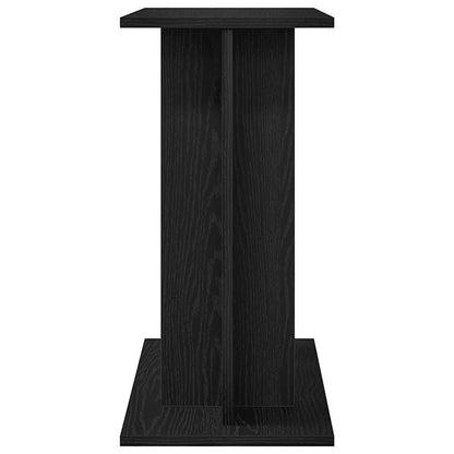 Aquarium Stand Black Oak 60x30x60 cm Engineered Wood