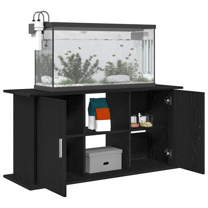 Aquarium Stand Black Oak 121x41x58 cm Engineered Wood