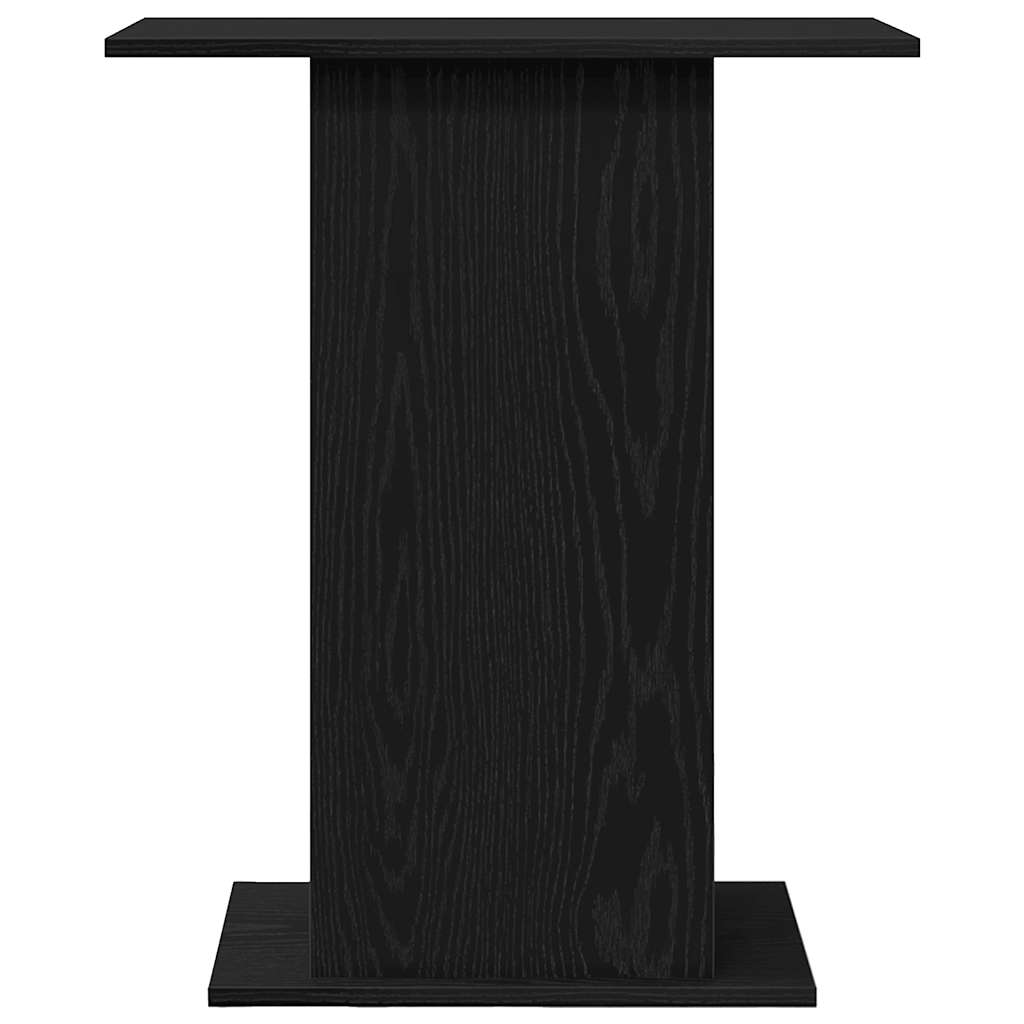 Aquarium Stand Black Oak 60.5x36x72.5 cm Engineered Wood