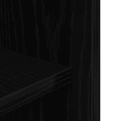 Aquarium Stand Black Oak 75x36x72.5 cm Engineered Wood