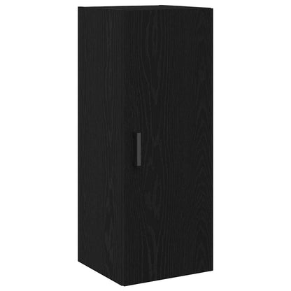 Wall Mounted Cabinet Black Oak 34.5x34x90 cm Engineered Wood