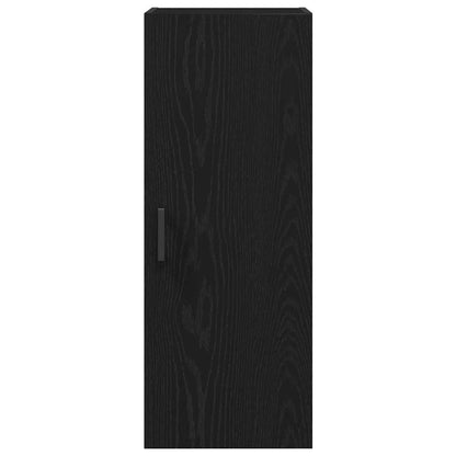 Wall Mounted Cabinet Black Oak 34.5x34x90 cm Engineered Wood