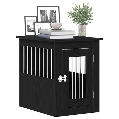 Dog Crate Furniture Black Oak 62x45x59 cm Engineered Wood