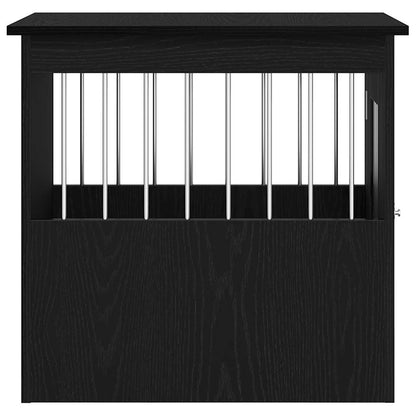 Dog Crate Furniture Black Oak 62x45x59 cm Engineered Wood