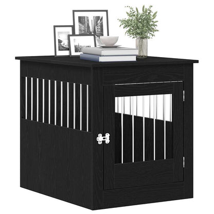 Dog Crate Furniture Black Oak 80x64.5x71 cm Engineered Wood