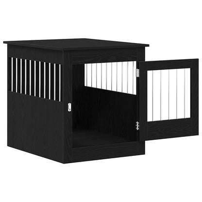 Dog Crate Furniture Black Oak 80x64.5x71 cm Engineered Wood