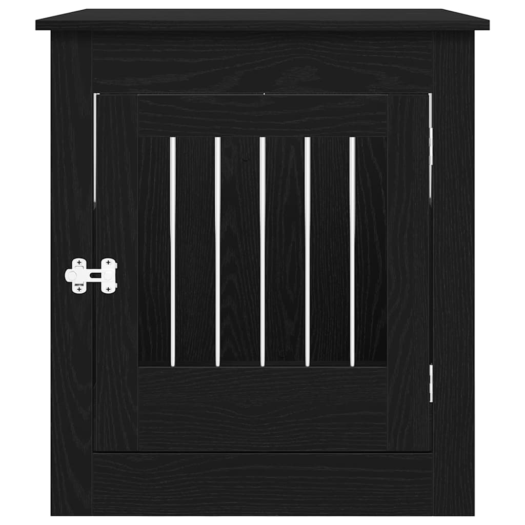 Dog Crate Furniture Black Oak 80x64.5x71 cm Engineered Wood