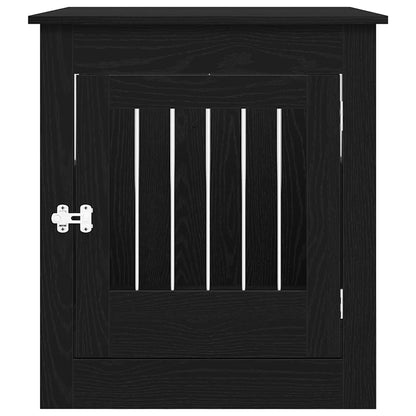 Dog Crate Furniture Black Oak 80x64.5x71 cm Engineered Wood