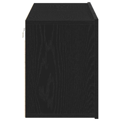 TV Cabinets 2 pcs Black Oak 120x30x41 cm Engineered Wood