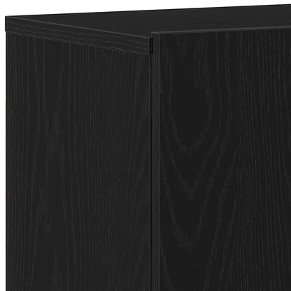 TV Cabinets 2 pcs Black Oak 120x30x41 cm Engineered Wood