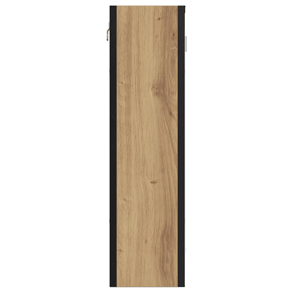 Bathroom Mirror Cabinet Artisan Oak 60x16x60 cm Engineered Wood
